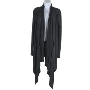 Lululemon‎ Open Front Cardigan Sweater Size 10 Charcoal Cashmere Blend CJ-1738
